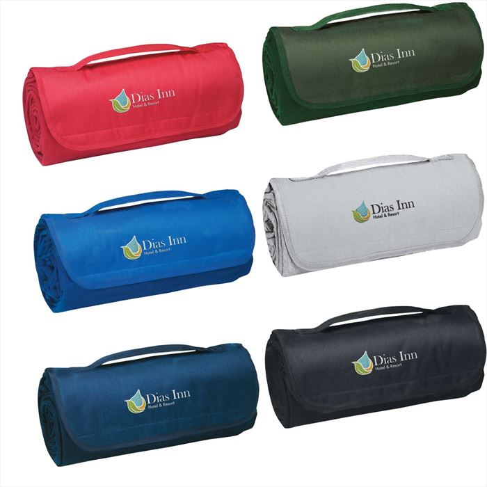 HH7027E Sweatshirt Roll-Up Blanket With Embroidered Custom Imprint